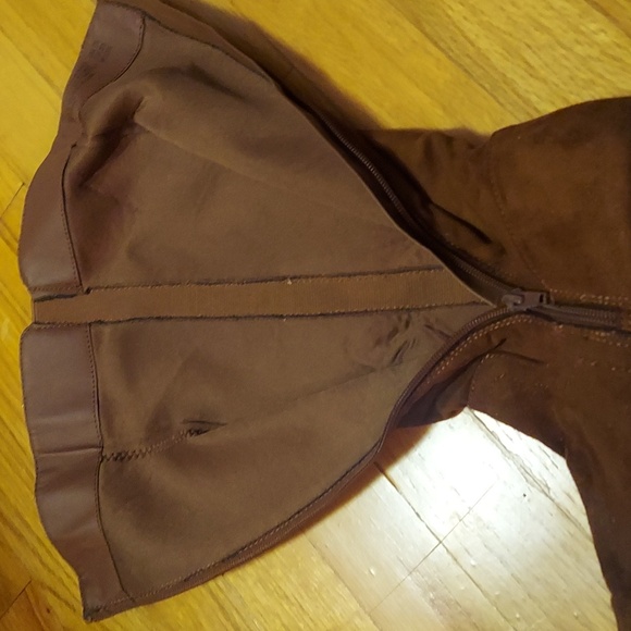 Brown Faux Suede boots- size 7.5 - Picture 7 of 9